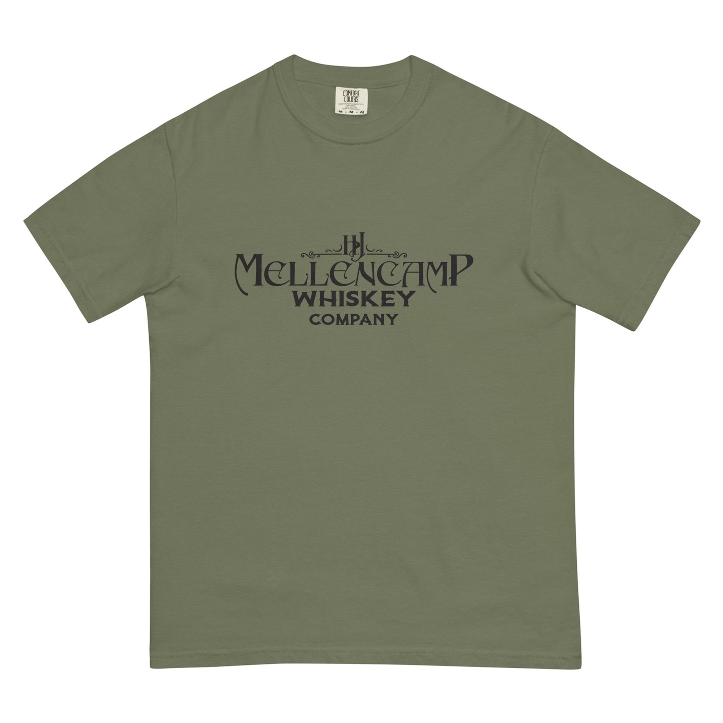 Mellencamp Whiskey Co. Unisex garment-dyed heavyweight t-shirt black