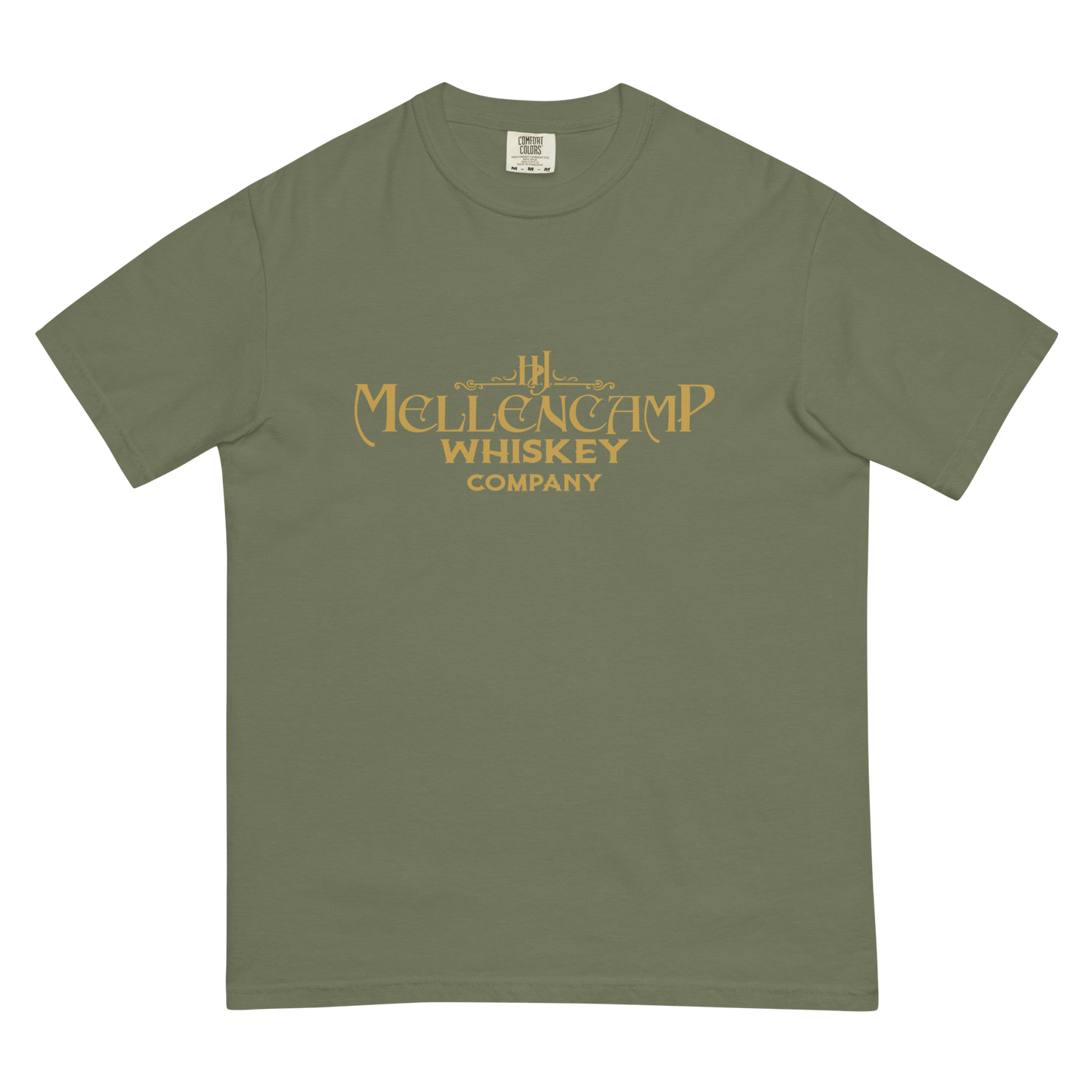 Mellencamp Whiskey Co. Unisex garment-dyed heavyweight t-shirt Gold